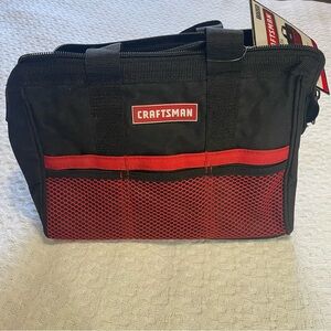 Craftsman Black and Red large mouth tool bag~NWT